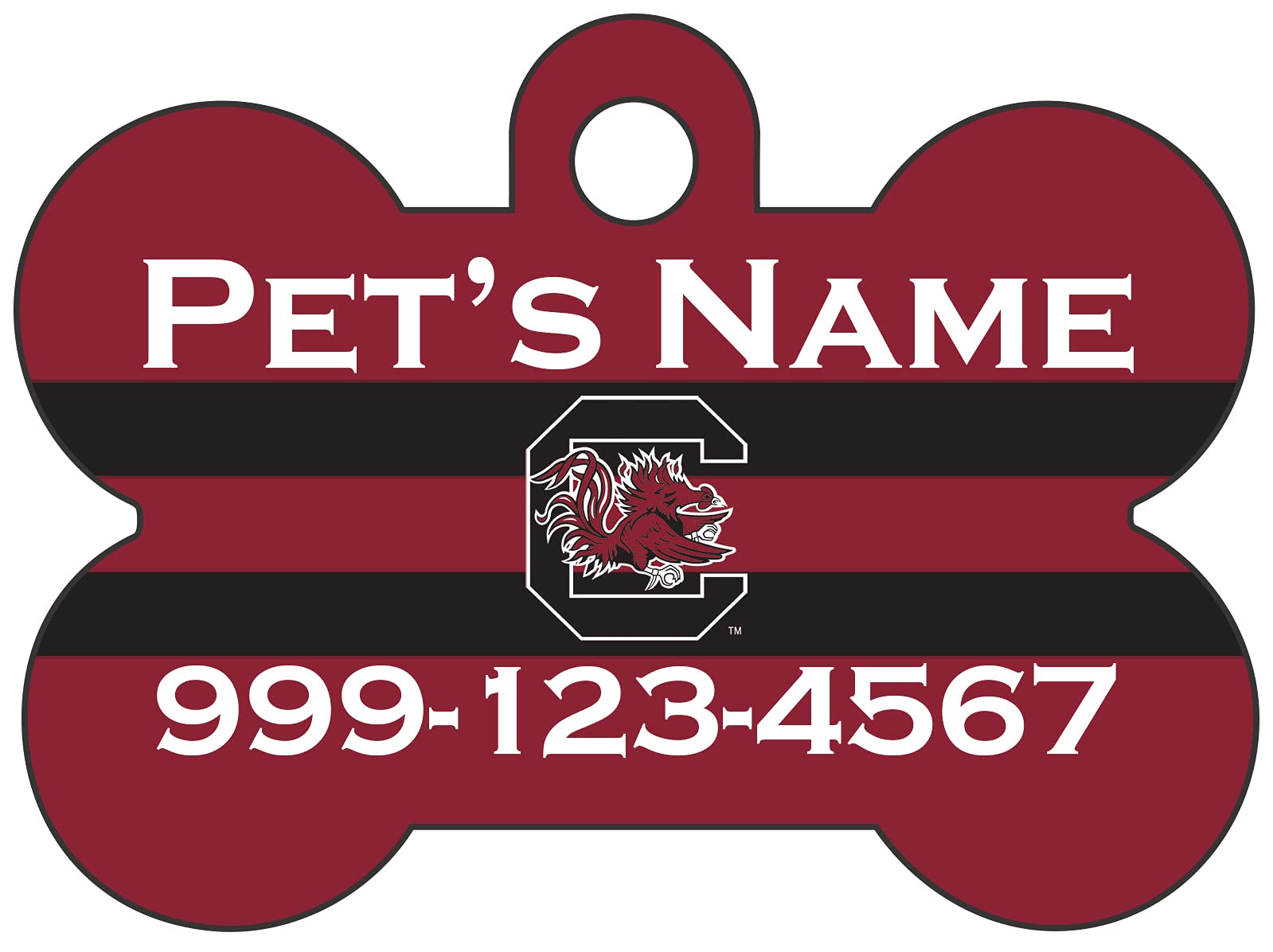 South Carolina Gamecocks Pet Id Dog Tag | Officially Licensed | Personalized for Your Pet
