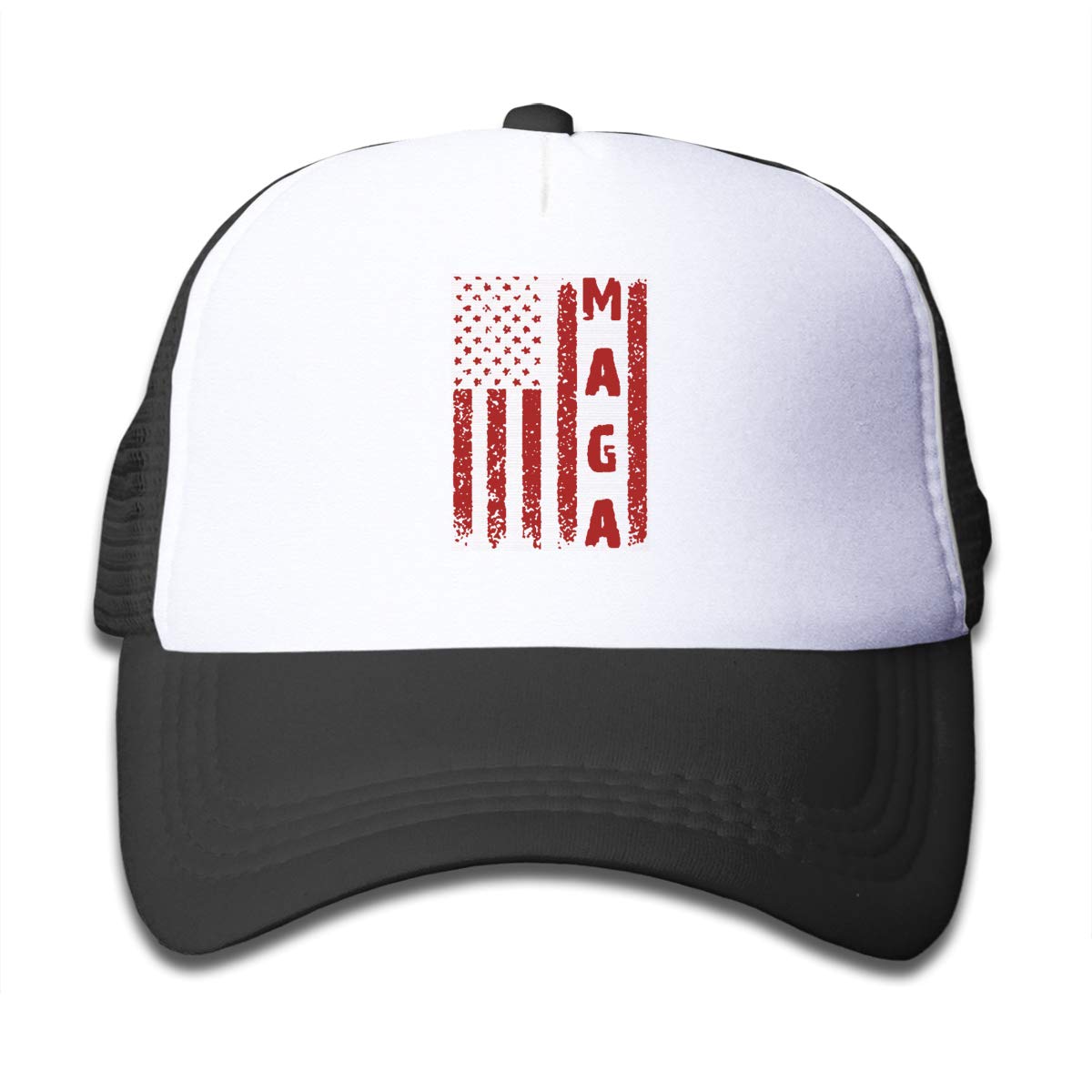 KKMKSHHGMake America Great Again MAGA Trucks Youth Adjustable Mesh Hats Baseball Trucker Cap for Boys and Girls