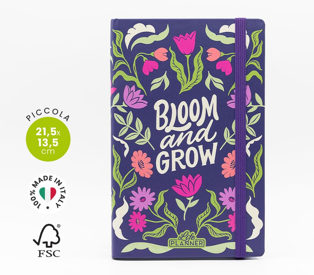 Life Planner Motivational Diary Made In Italy 12 Month Agenda | OMAN