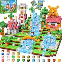 Subtail 216PCS Magnetic Blocks Magnetic Building Blocks Tiles Stacking Construction Toys STEM Sensory Toys for Toddlers Kids Boys Girls Ages 3 4 5 6 7 8 9 10 Christmas Birthday Gifts Stowable