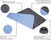 Vista 3 de JdPet - Almohadillas lavables para orina de perros con guantes de aseo gratis, tapetes antideslizantes para perros con gran absorción de orina