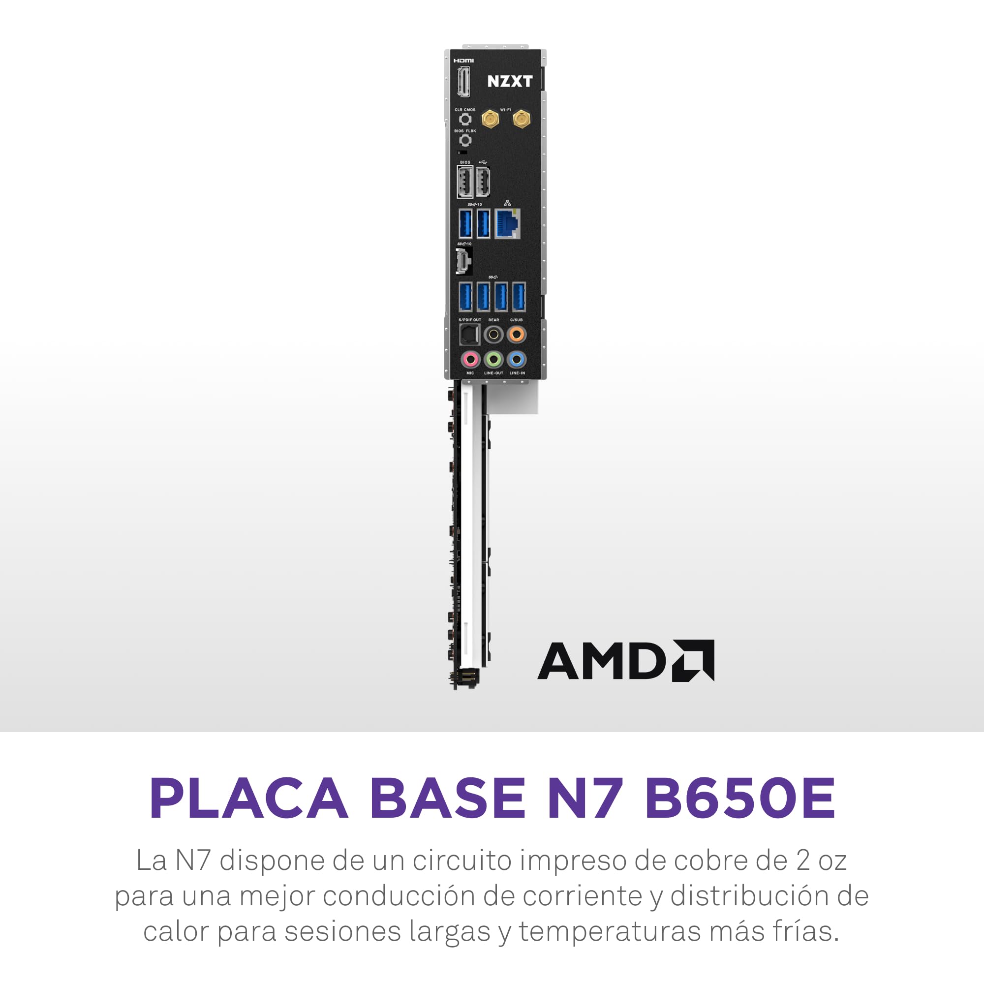 Amazon.co.jp: NZXT N7 B650E - N7-B65XT-W1 - AMD B650 チップ