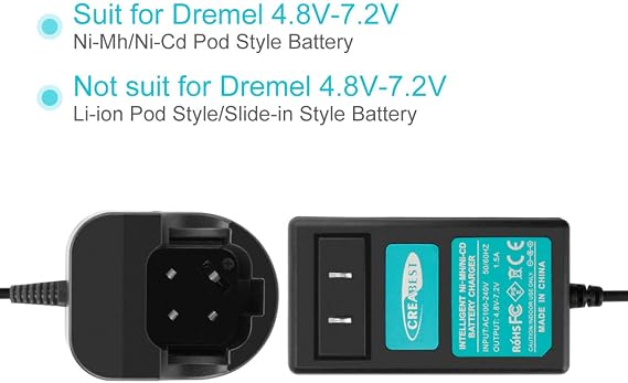 CREABEST 2Packs 7.2V 3.5Ah Ni-MH Replacement Battery fits Dremel 757-01 | Compatible with 757-01 7700-01 7700-02 Dremel MultiPro Cordless Rotary Tool