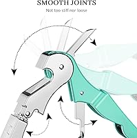 Vista 4 de HYZ Paquete de 2 Abridores de Vino Sacacorchos de Camarero, Llave de Vino Profesional para Meseros, Bartender con Cortador de Papel Aluminio