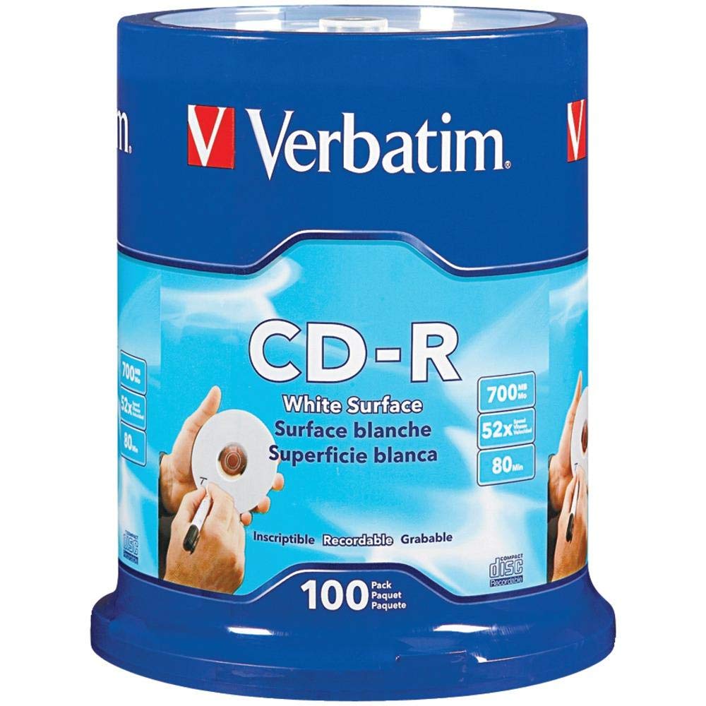 Verbatim 100 x CD-R - 700 MB 52x - White - Spindle-image-31