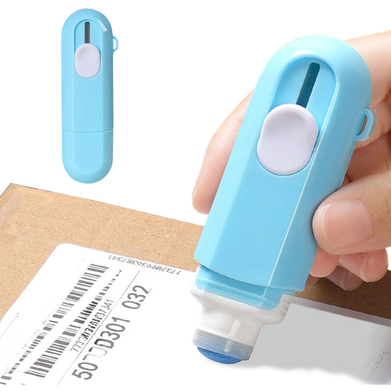 Flüssiger Löscher für Thermopapier – flüssiger Adressentferner mit Cutter – Entferner für Pakete, Versand, Büro, Post, Schule, Zuhause, Arbeit, Dokumente, Korrespondenz