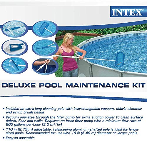 HydroTools Premium Swimming Pool Cleaning and Maintenance Kit with Test Strips