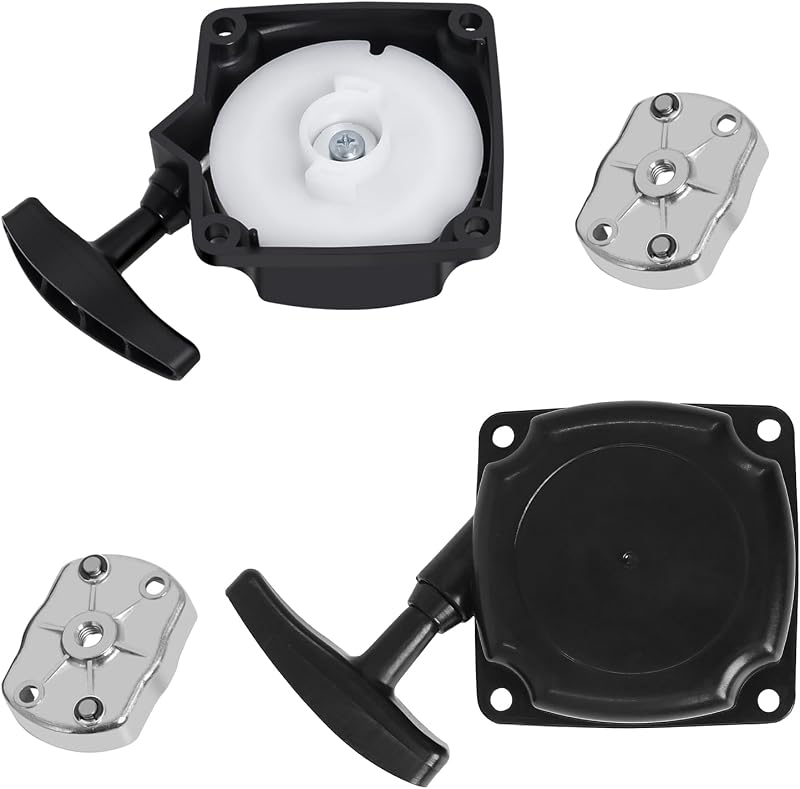Gekufa 33cc Recoil Pull Start Starter for Compatible with ATVs Pocket Dirt Bike 43cc 47cc 49cc 50cc Gas Scooters Pocket Bikes Mid-Bikes Mini-Choppers Small Quads with Claw Pawl Cog (Set of 2) | Fit for Pocket Dirt Bike 43cc 47cc 49cc 50cc Gas Scooters Pocket Bikes Mid-Bikes Mini-Choppers Small Quads