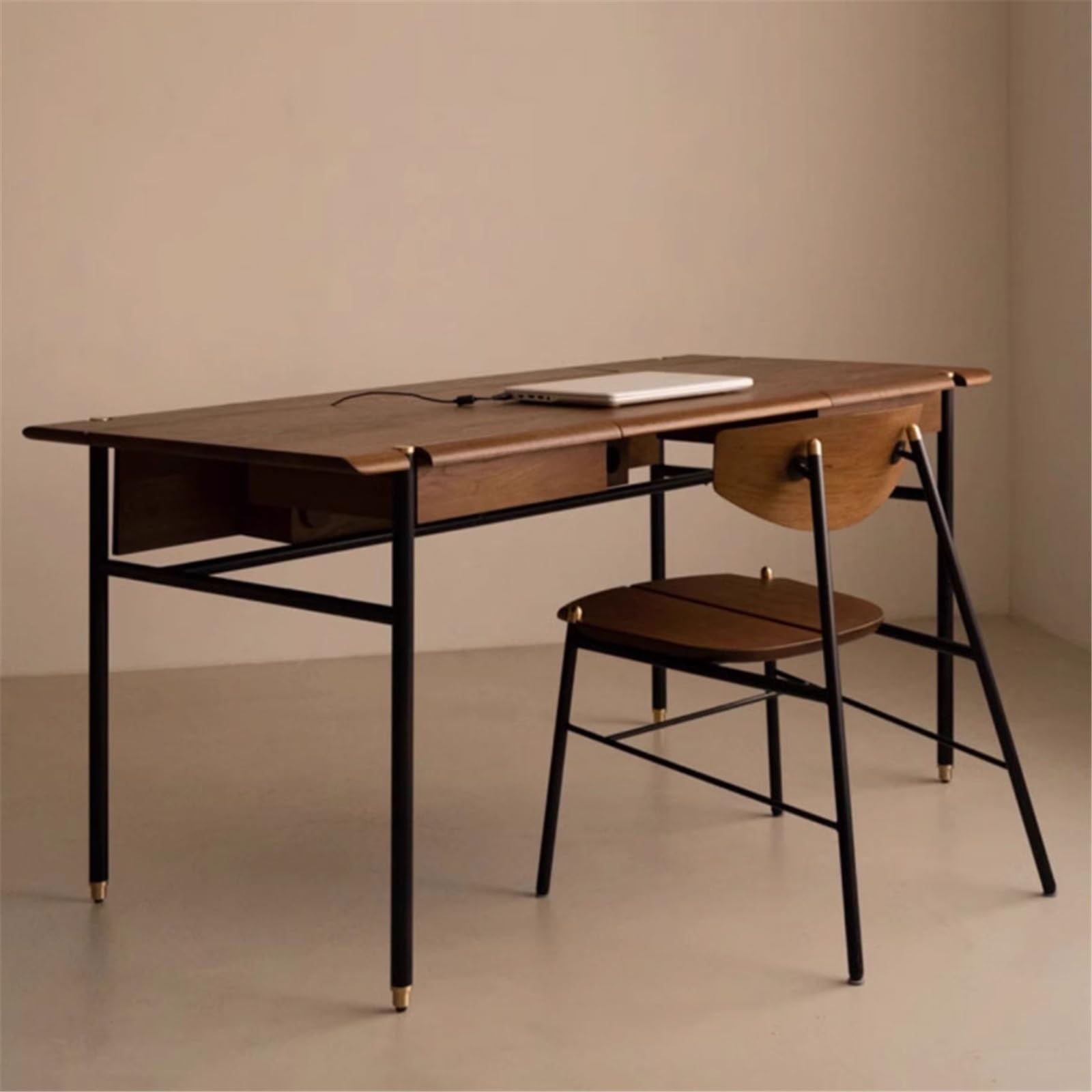 Computertische 65-Zoll-Home-Office-Schreibtisch mit Schubladen for Schreiben, Lernen und Spielen – Stabiler geräumiger Arbeitsplatz for PC Laptop Schreibtisch Studieren