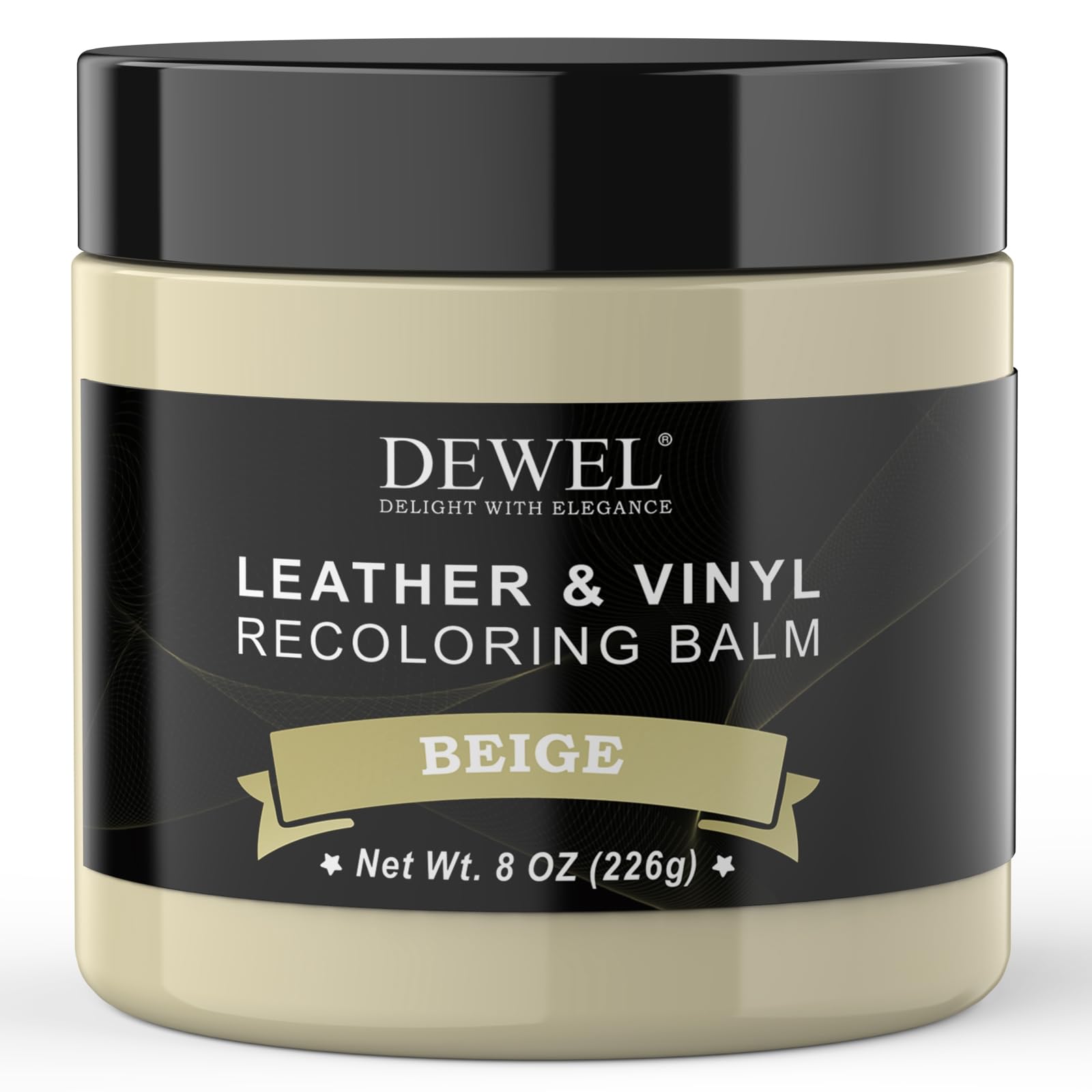 DEWEL Leather Recoloring Balm, Beige Leather Color Restorer for Scratched and Faded, Leather Scratch Remover, Upgrade Leather Repair Kit for Restore