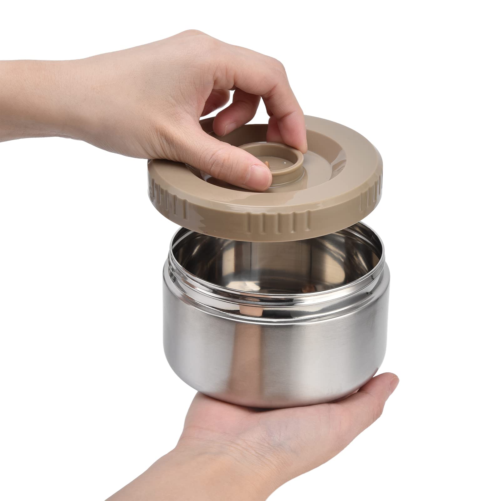 2,3L Thermos pour Repas Alimentaire, Récipient Isotherme Chaud 3 étages 304 Acier Inoxydable Boîte Repas Lunch Box Vacuums, avec Double Paroi pour Travail, Voyage, Pique-nique & Camping