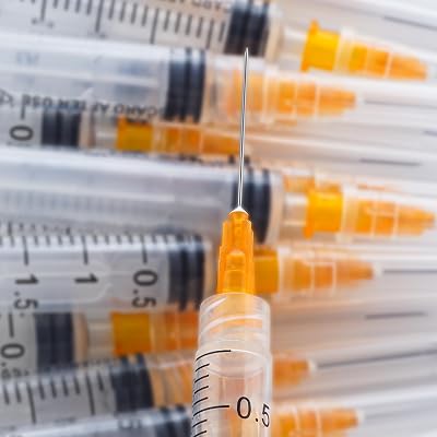 2.5ml Syringe with Needle-25G 1 Inch Needle, Individual Package-Pack of 100