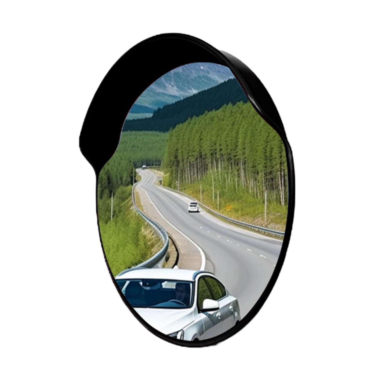 Espejo Convexo de 17,7 Pulgadas, Curvado de Seguridad de Alta definición, Gran Angular Ajustable a 160°, Transparente e irrompible, para Tiendas y garajes (80 x 80 cm)