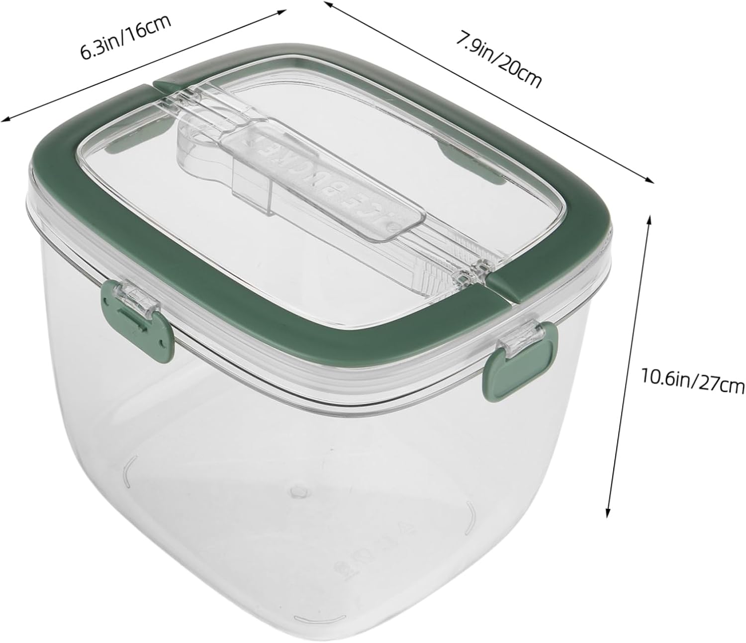 SOLUSTRE Multipurpose Ice Storage Bucket Portable Ice Cube Bin Lid Party Buckets for Home Bar Cafe
