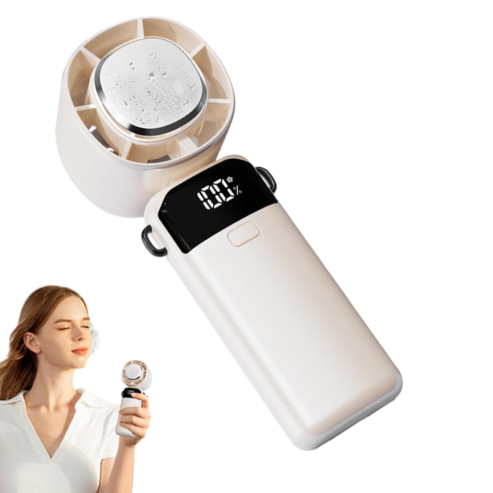 Ventilateur à main portable et rechargeable avec 100 vitesses réglables pour voyage