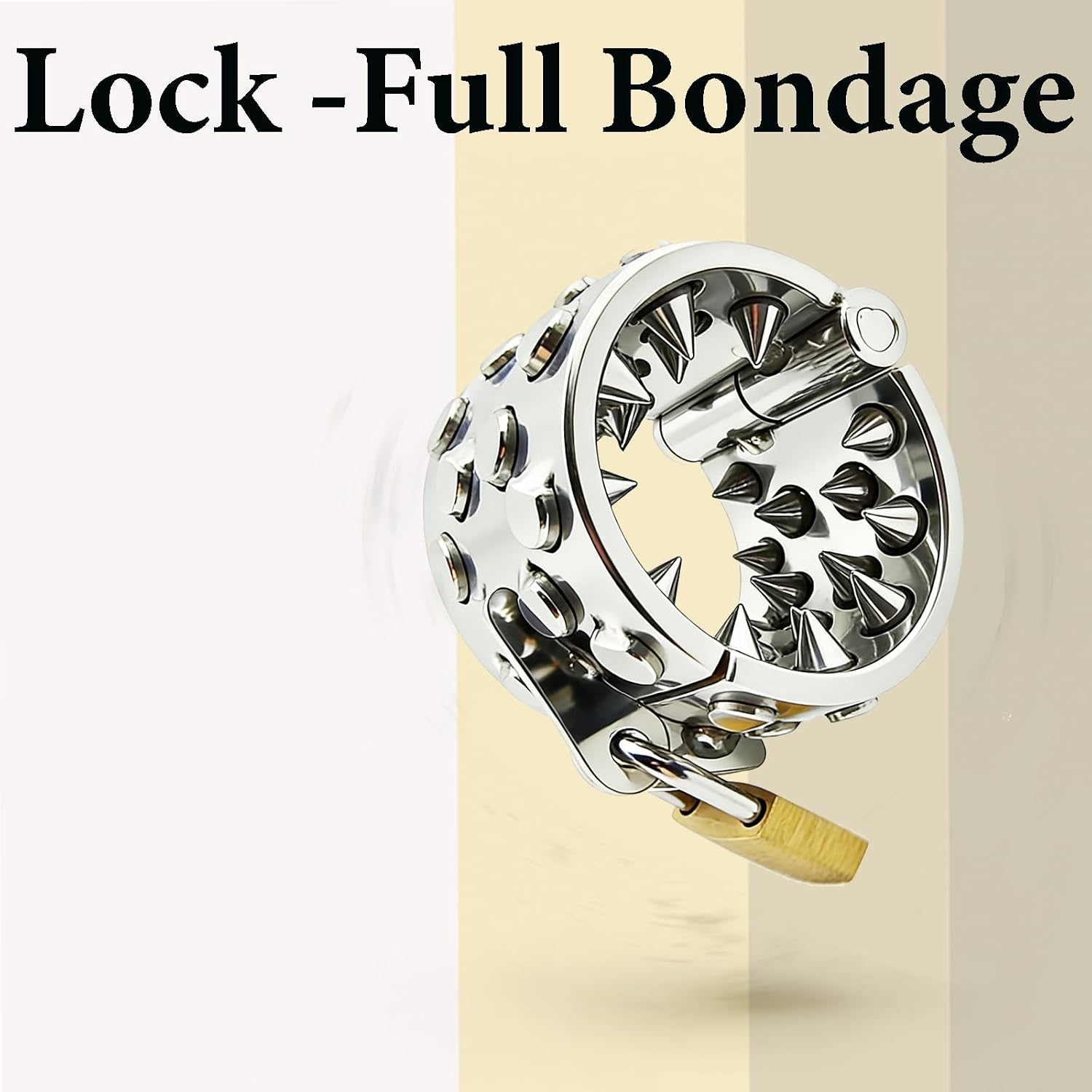 Metal Chastity Device Spiked Testicle Crusher CBT Stainless Steel Testicle Toys Stainless Steel Cock and Ball Torture Male Chastity Cage Penis Cock Ring Bondage Gear BDSM Adult Sex Toys for Men Gay