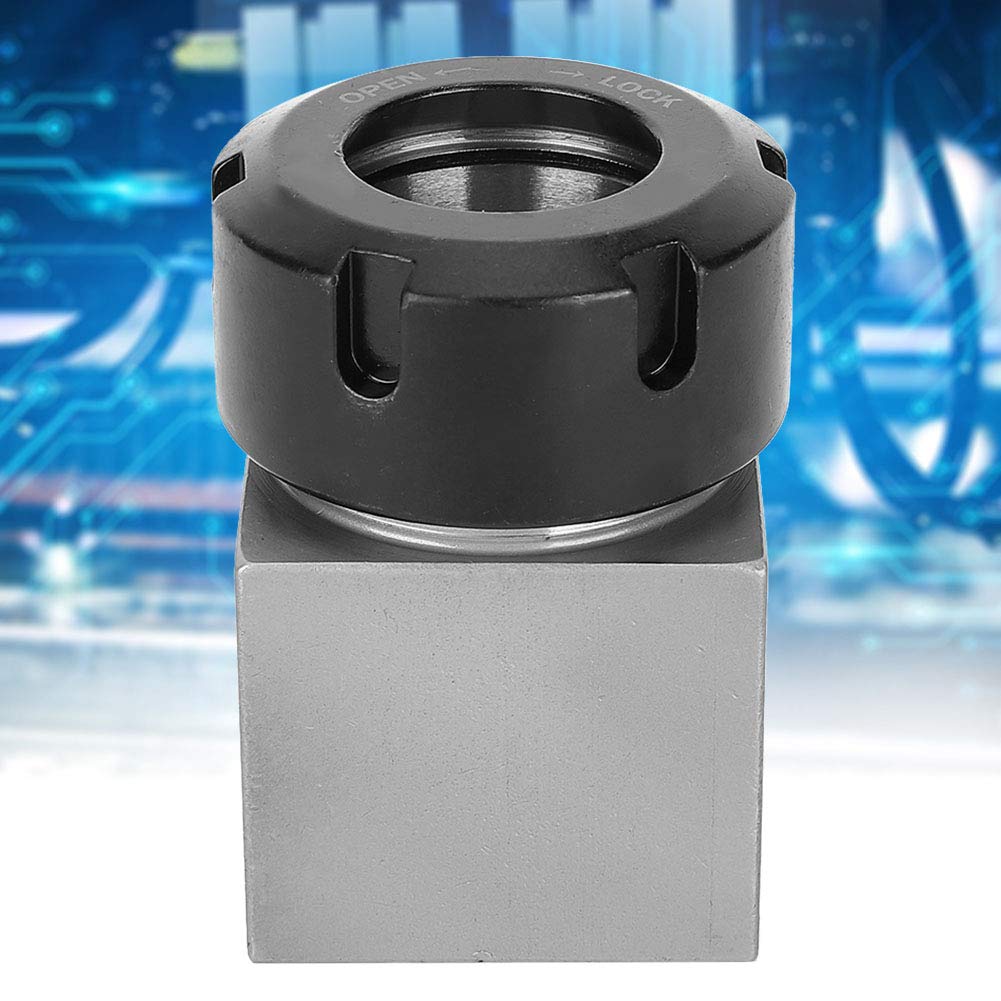 ER32 Hex Collet ER-32 Collet Block Chuck Holder Made of Hardened Tool Steel with Through Hole for Lathe Engraving Machine CNC Set Ups (Marhynchuscg9kavf536-02)
