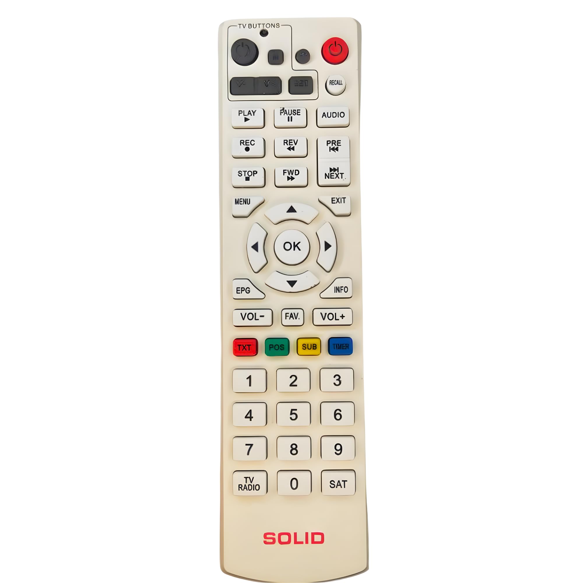 See full amazon price history chart for Remote Control for Solid DTH HD Set TOP Box Remote Control for Solid DTH HD Set TOP Box (B0CNH34HP1) Amazon Price History, Amazon Price Tracker