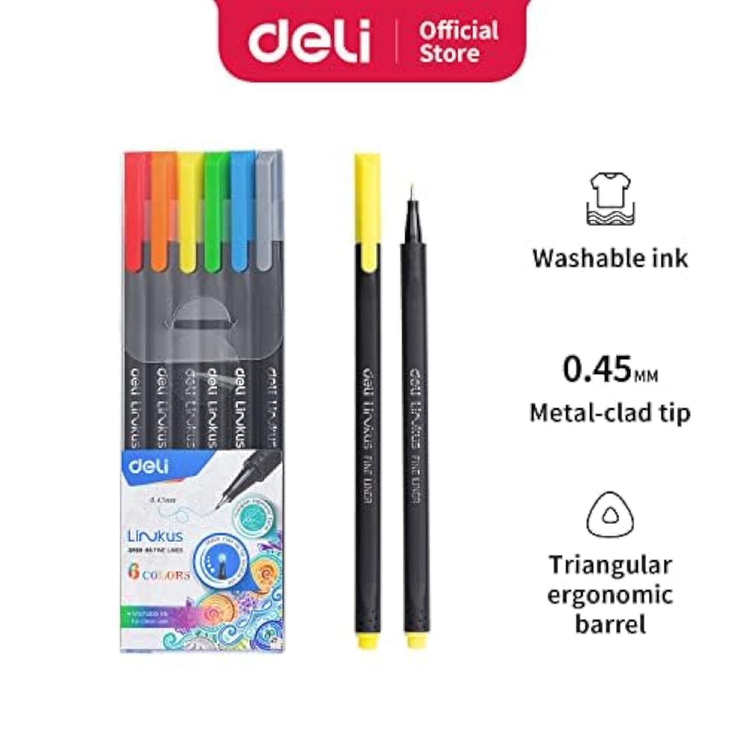 Deli Pigment Liner 0,45mm 12'li Kutu