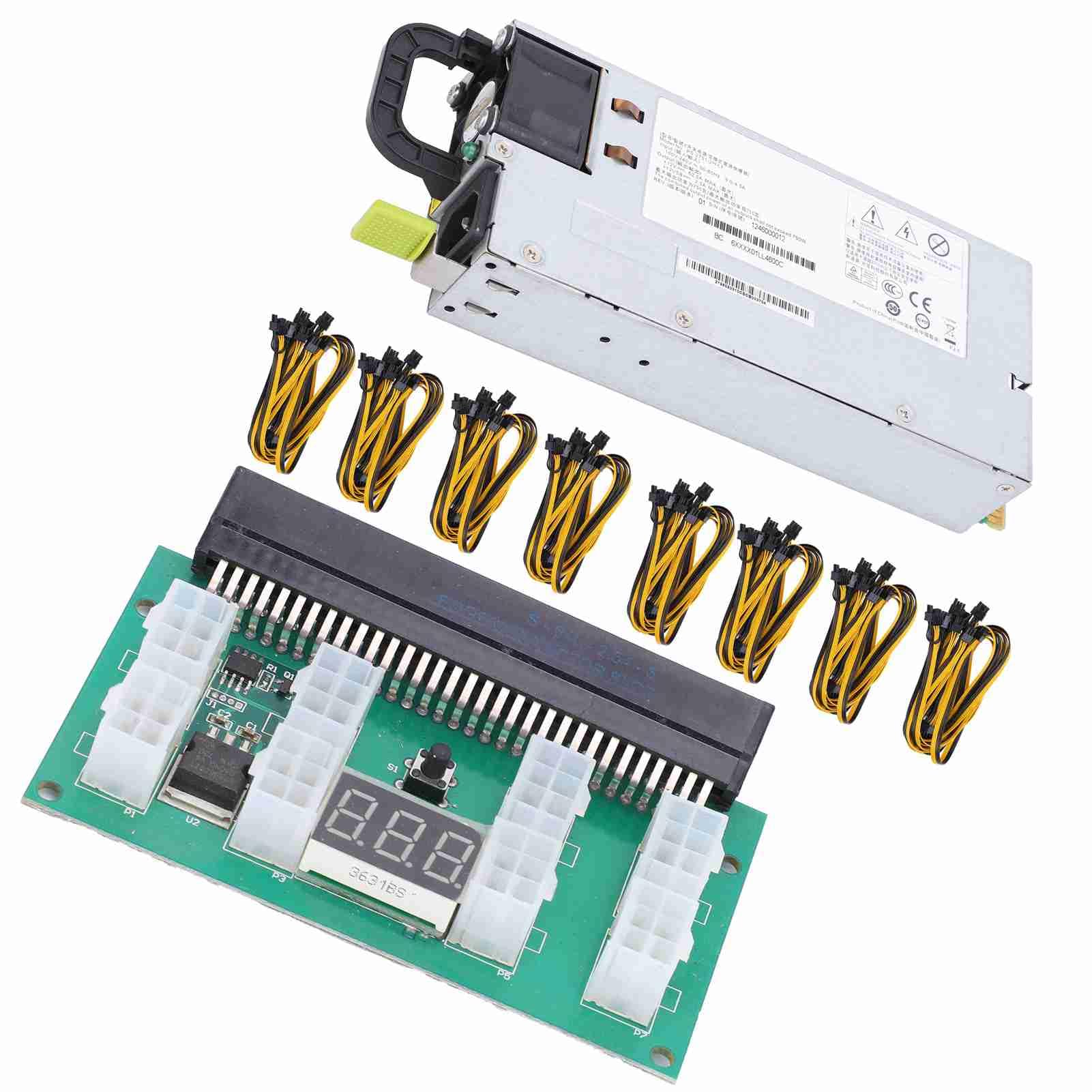 Server-Netzteil, 750 W, Aluminiumlegierung für R520G7 RH2285, mit 8 Stück Verdrahtungskabeln, Modell PS 2751 2F LF