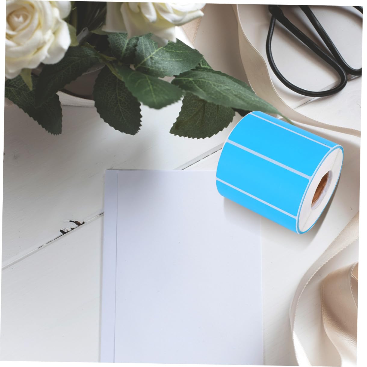 1000 pezzi Etichette Adesive Rotonde Blu Carta Resistente Eccessiva per Ufficio Negozio e Organizzazione Casa