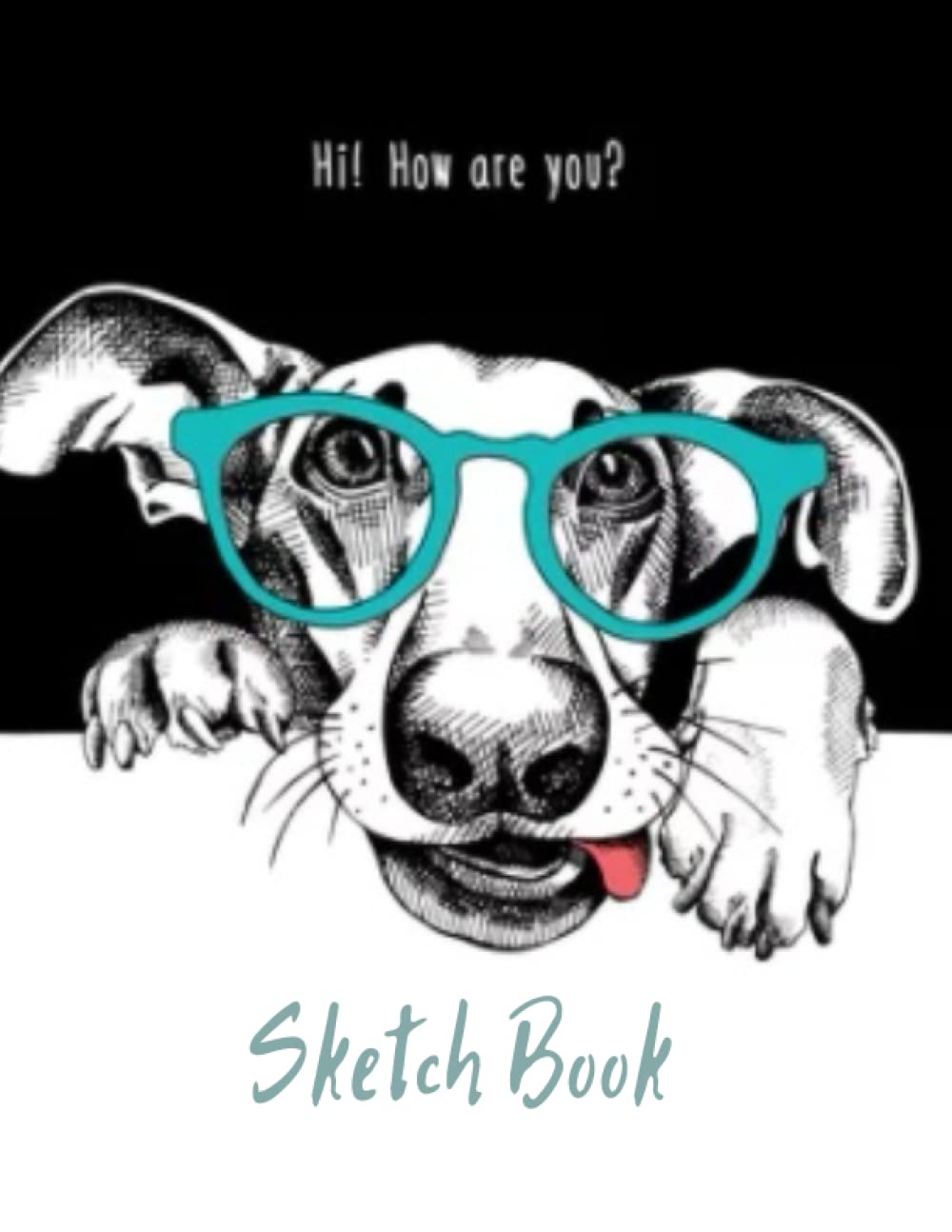 Cute Dog Sketchbook: 120 Page, A4 sketchbook for Drawing, Art, Painting