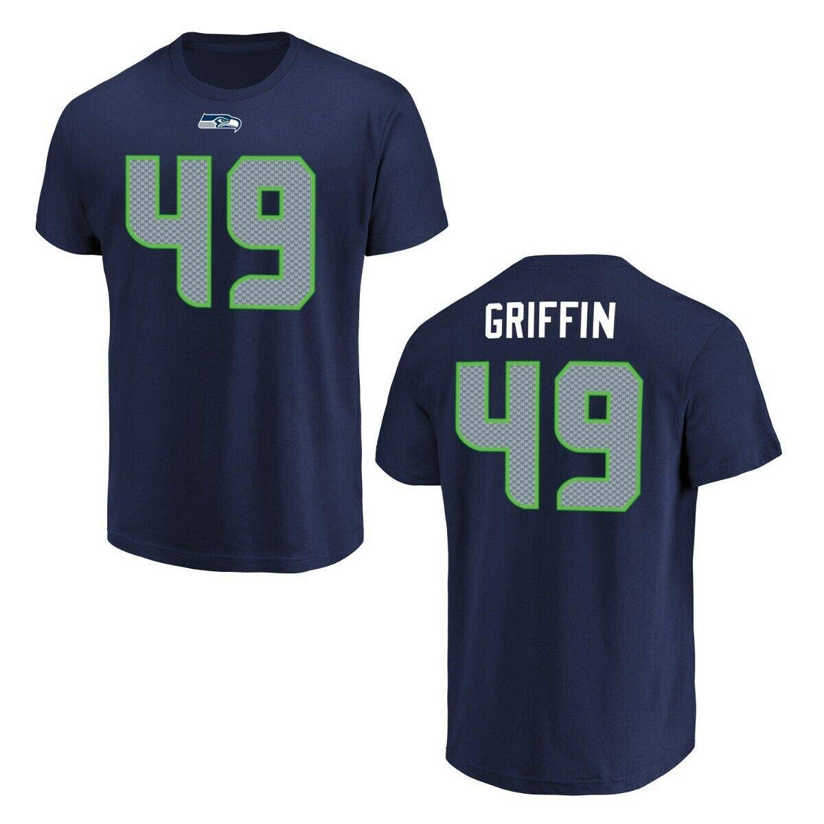 NFL Football T-Shirt Seattle Seahawks Shaquem Griffin #49 Trikot Jersey Receiver III