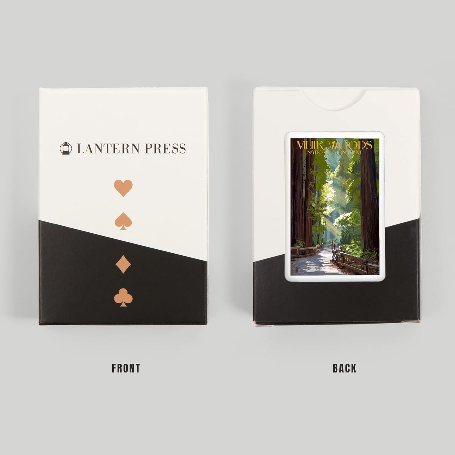 Lantern Press Muir Woods National Monument, California, Pathway, 52 Playing Cards for Adults, Poker Size Card Deck