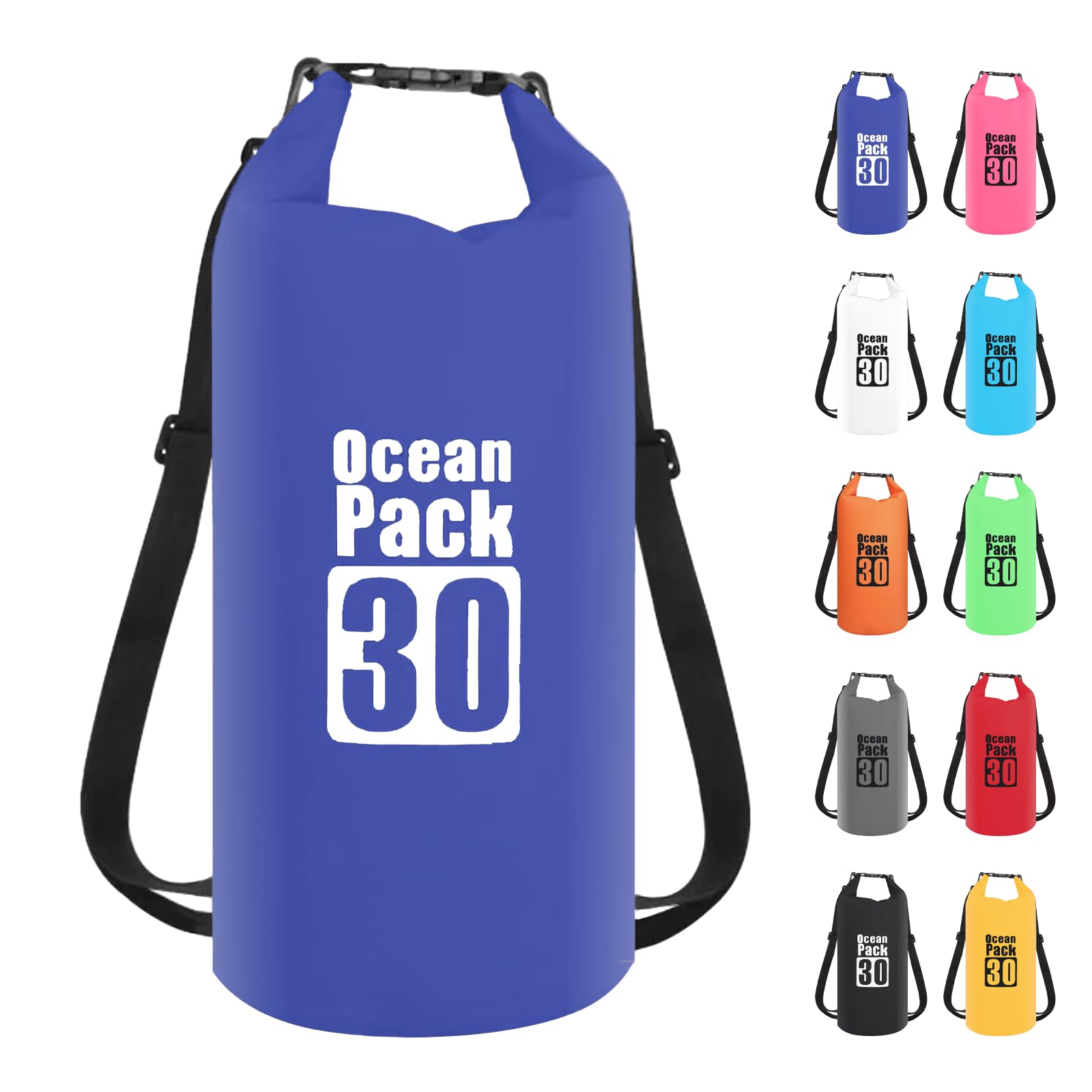 POPOYU Bolsa impermeable, Blue, 30L