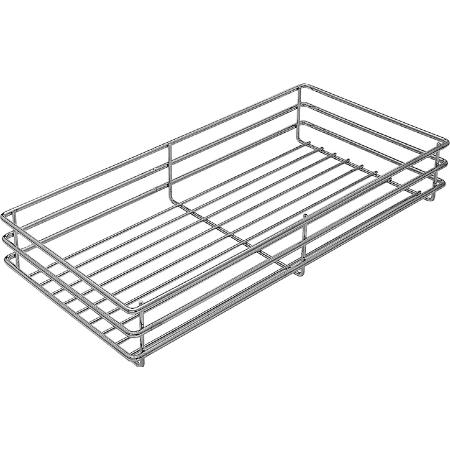 Panier de suspension pour armoire murale latérale PEKA en acier chromé robuste 250 mm