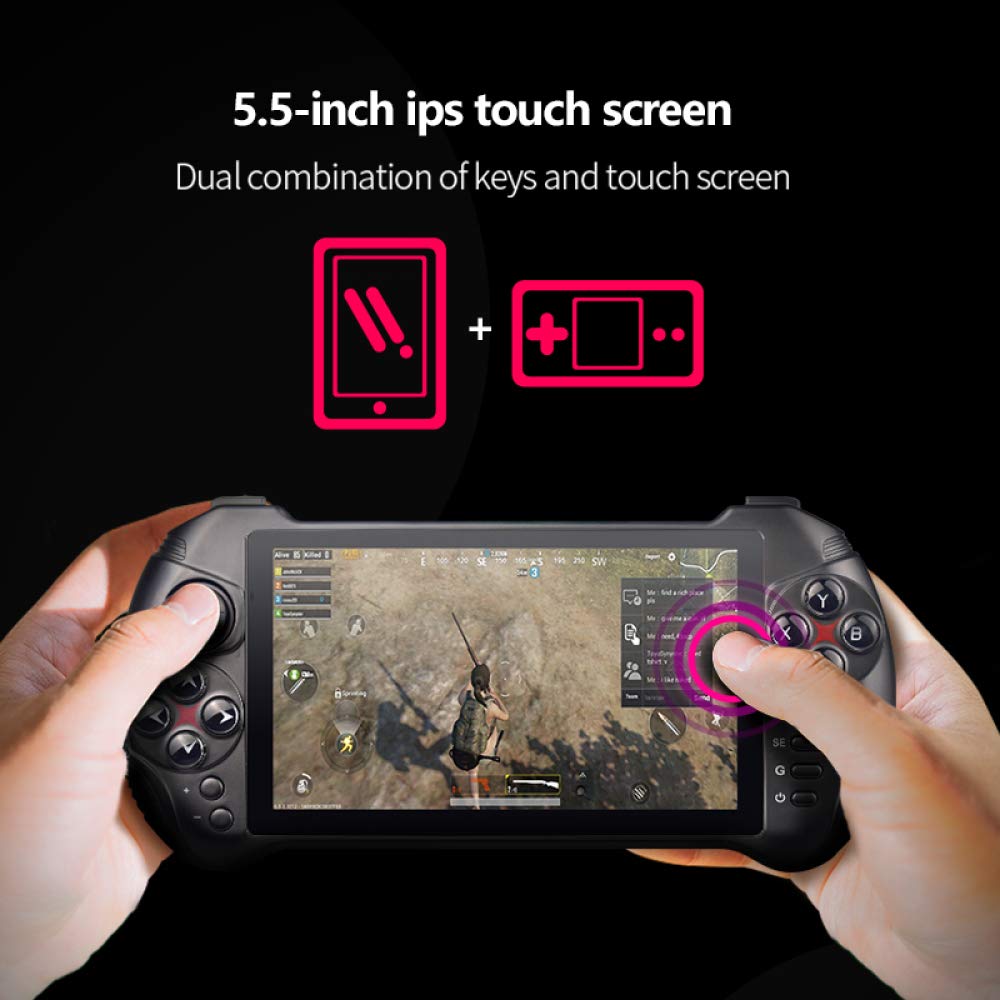 Console per Videogiochi Touch Screen da 5,5 Pollici Quad-Core 2G RAM 32G Rom Console di Gioco Portatile retrò Supporta PSP GBA