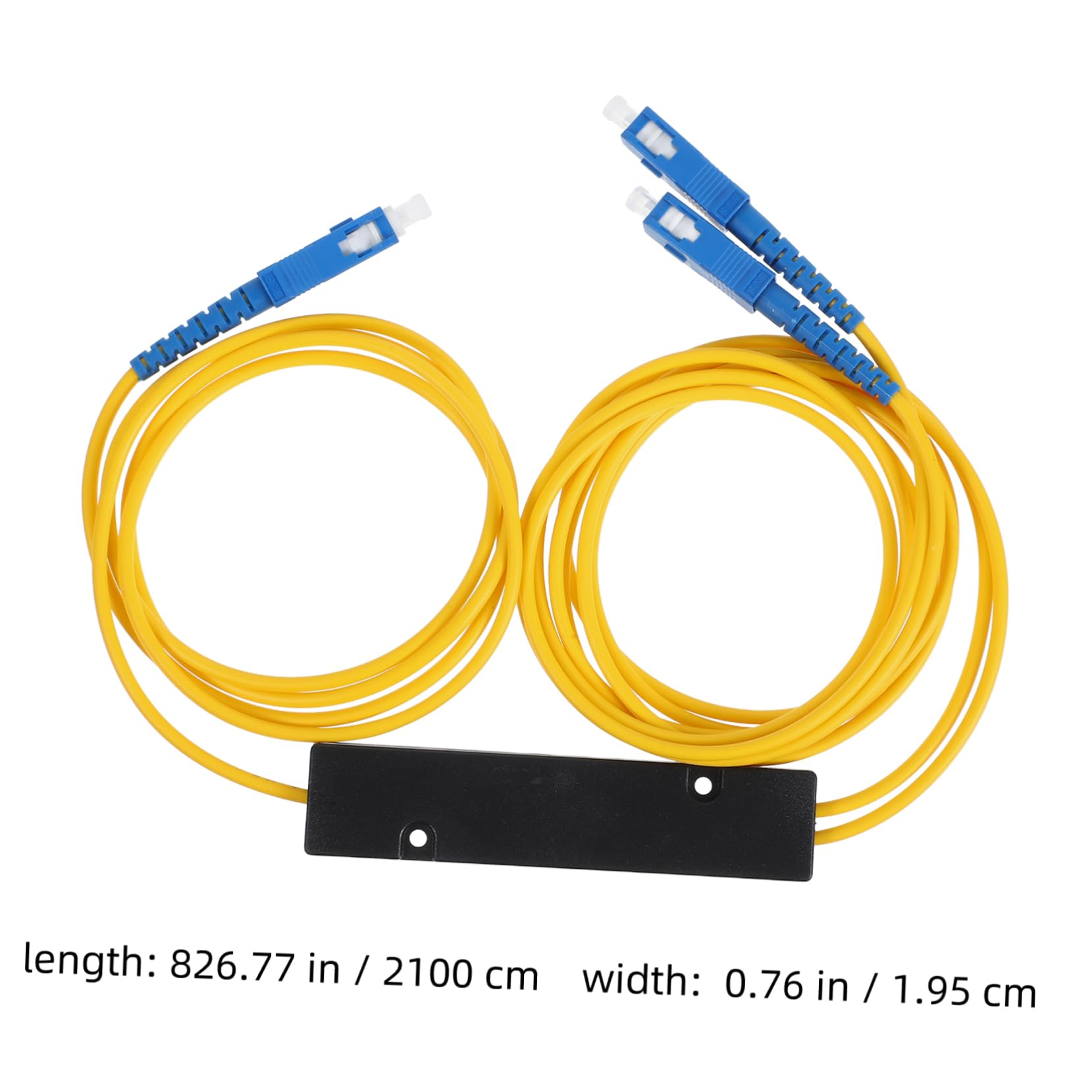 balacoo 3pcs Optical Cable Splitter Fused Fiber Splitter for Home Tv Game Console High Durability Easy to Install