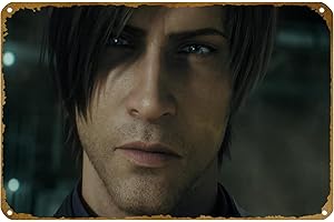 Leon Kennedy Vintage Metal Tin Sign: Ideal for Adorning Spaces with Gaming Nostalgia