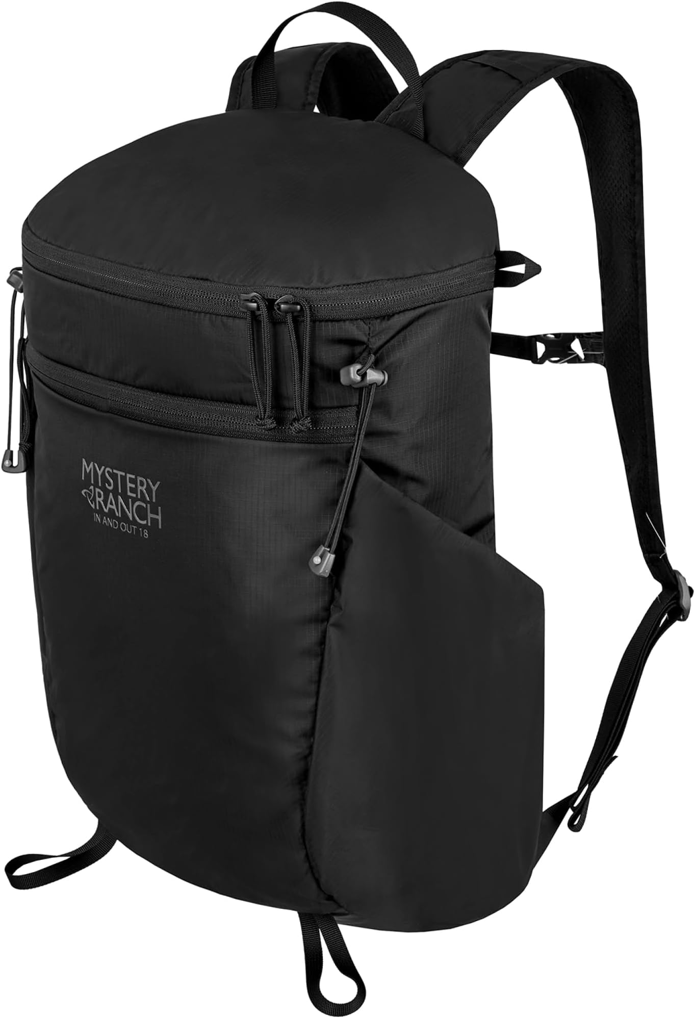 Mystery Ranch In & Out Packable Backpack – Lightweight, Weatherproof & Foldable for Easy Travel – Black, 18L