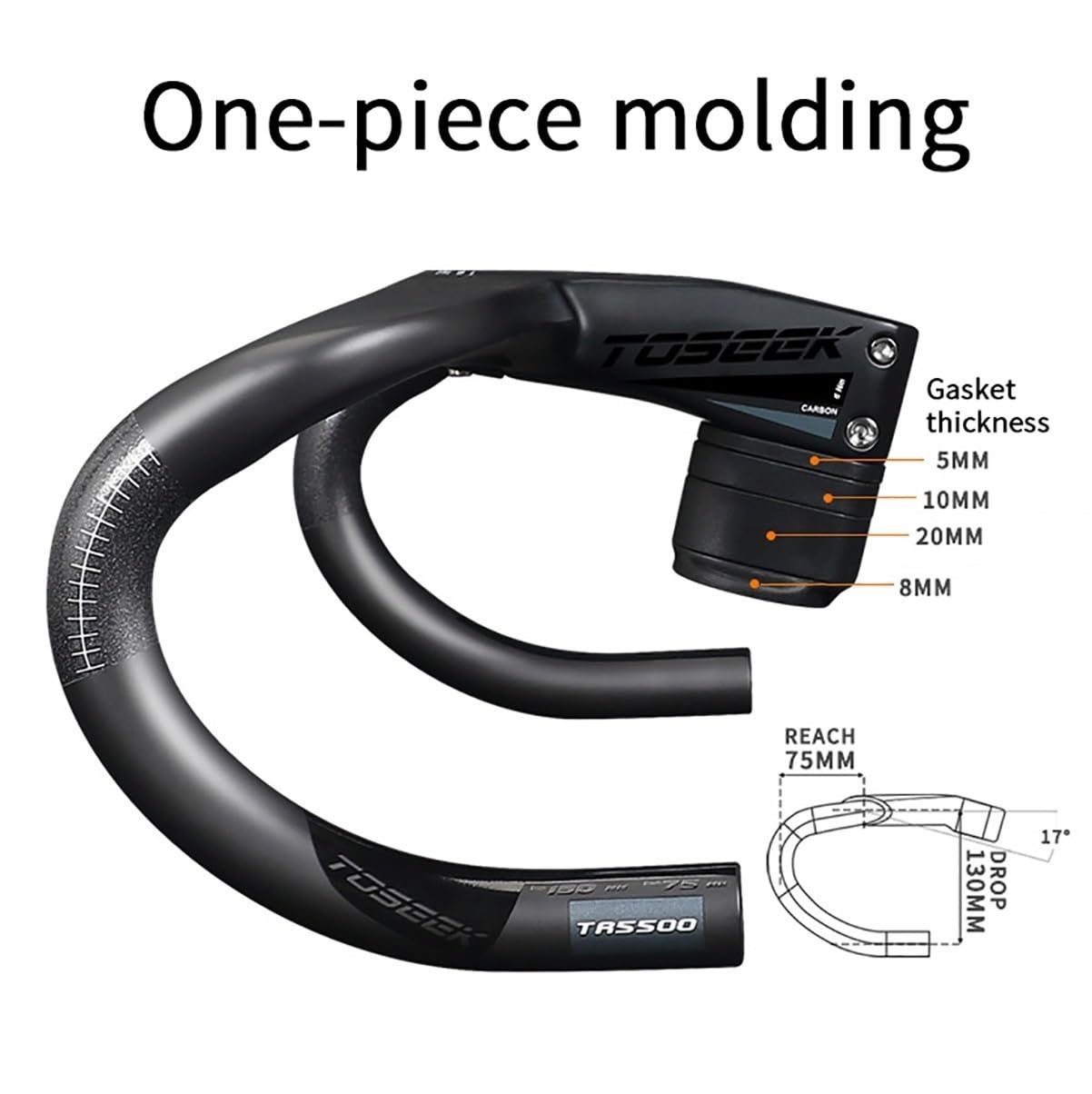 Câble Interne De Guidon Intégré Carbone – 380-440 X 70-120 Mm – Vélo Route – Neuf