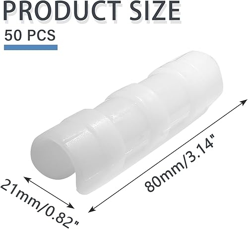 Miniatura 9 de 12 clips de abrazaderas de invernadero, clips de tubo de 1-14 pulgadas para edificios de jardín, abrazaderas de tubo de plástico para película de