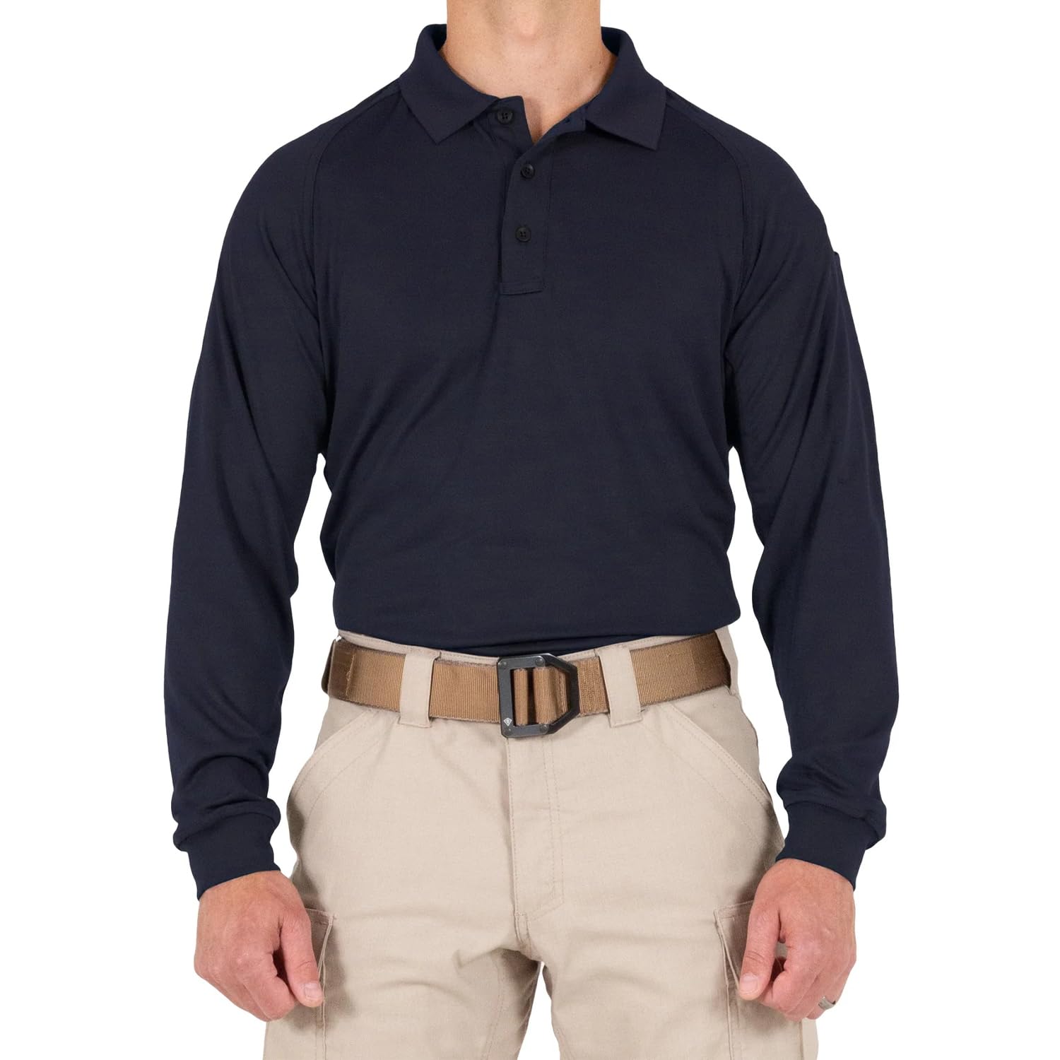 Men's Performance Long Sleeve Polo / Spruce Green