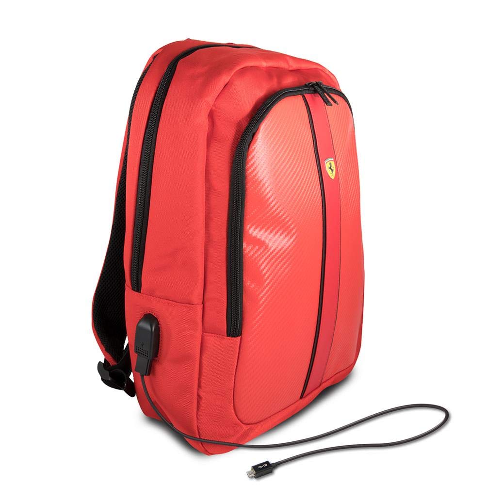 Borsa Tablet Ferrari Scuderia 10 Pollici - Nero/Rosso, Licenza Ufficiale - Foto 5