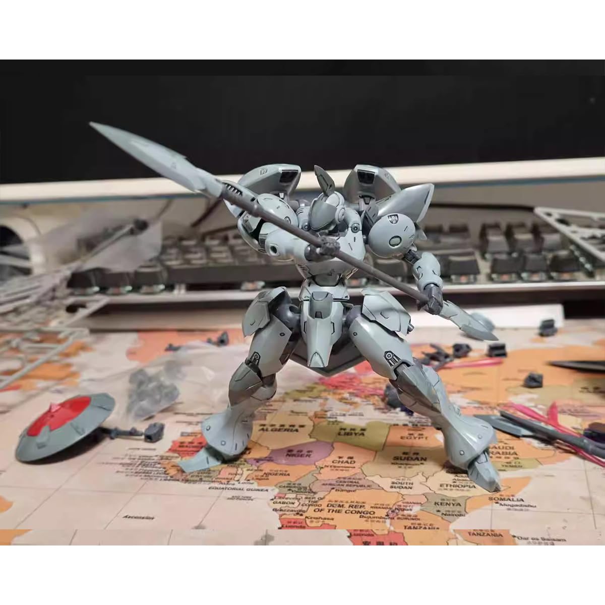 HIPLAY Sheik Mainland Super Cavalry Actaeon Light Gray (Dual Head Sculpts) 1/144 Scale Assembly Model Kits