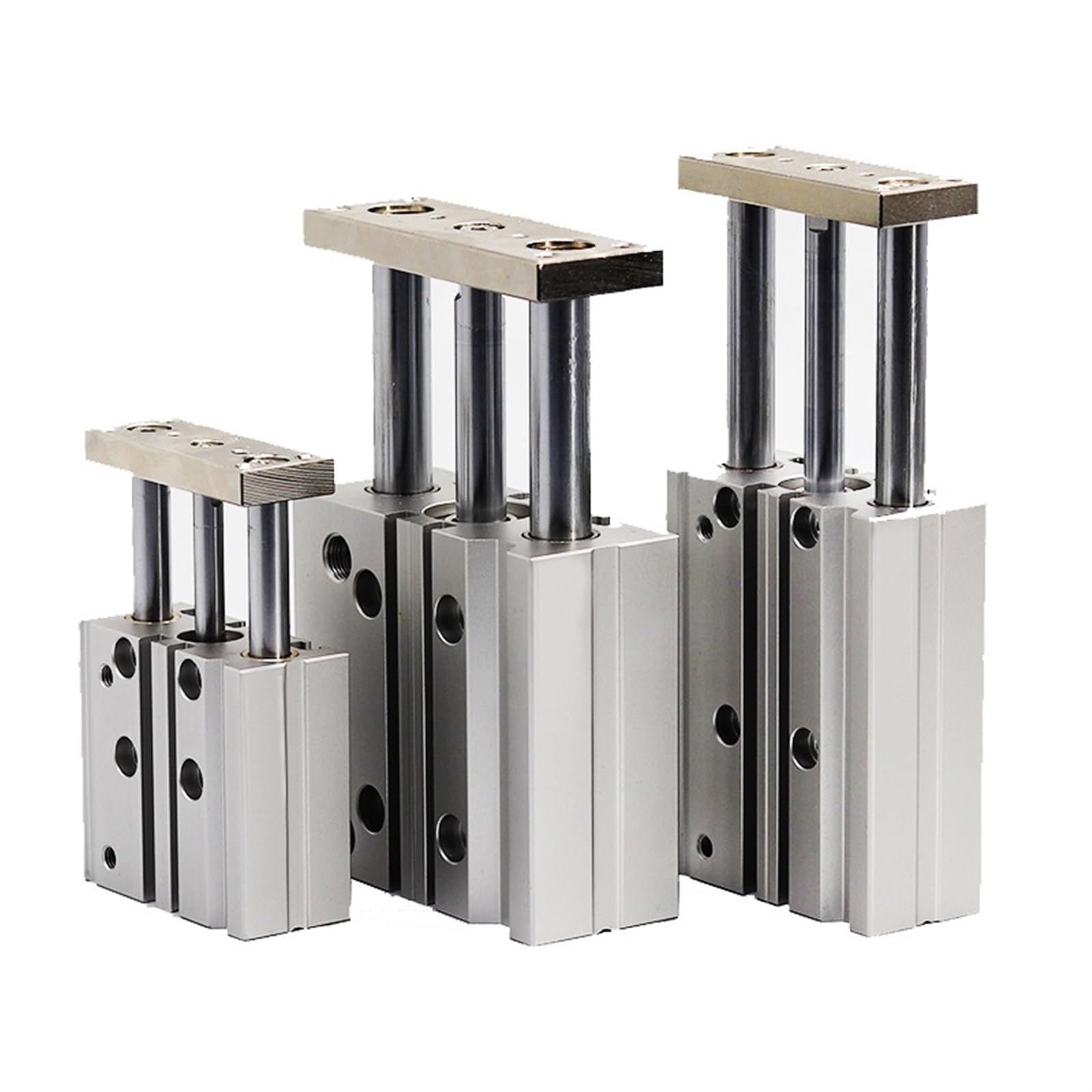 Vérin pneumatique trois axes série TCL50 course 150mm de guidage