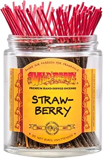 Wild Berry Shorties Incense Sticks - Hand Dipped in The USA (100 Count) - 4 inch (Strawberry)