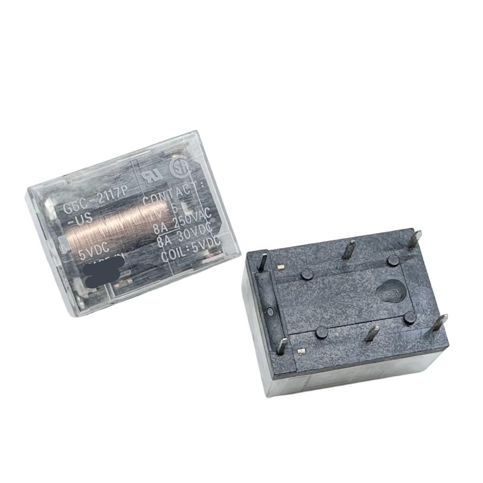 AARTERZZA 1pc G6C-2117P-US 5VDC Relay 6pins 8A