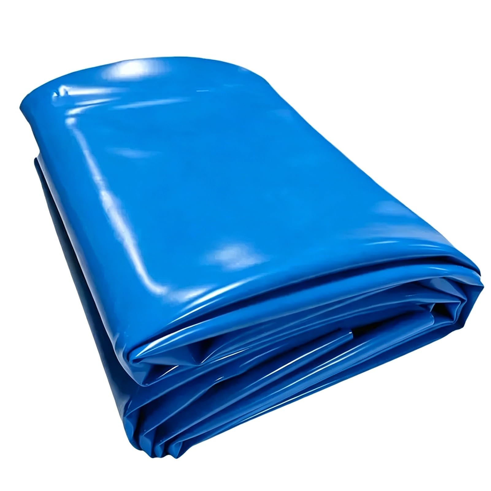 Yopappol Outdoor Waterproof Blue Reservoir Liner, Anti-Puncture HDPE Pond Liner for Koi Fish Ponds, Underlayment for Fountain, Waterfall, Koi Pondsand Water Garden(2x6m(6.5x19.7ft))