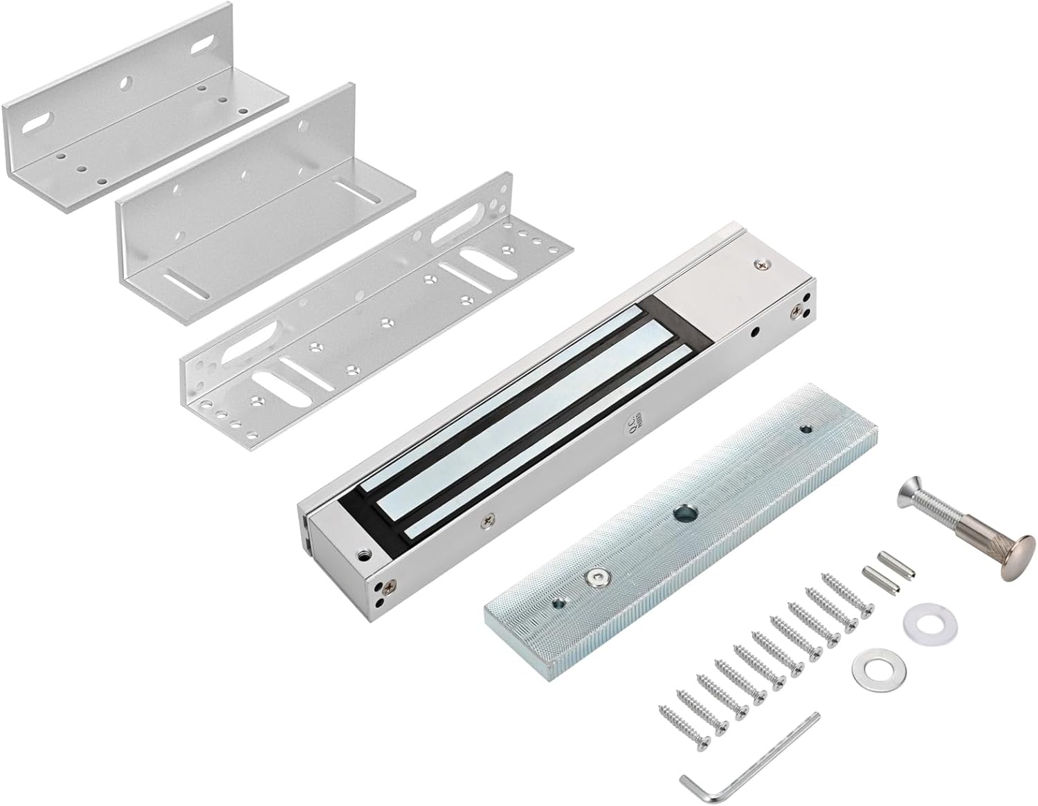 Outdoor/Indoor Waterproof Electromagnetic Lock | 600LBS Holding Force | 12V Fail Safe | Compatible with Access Control Systems Using Z and L Brackets (FS-600LBS Lock + ZL Bracket)