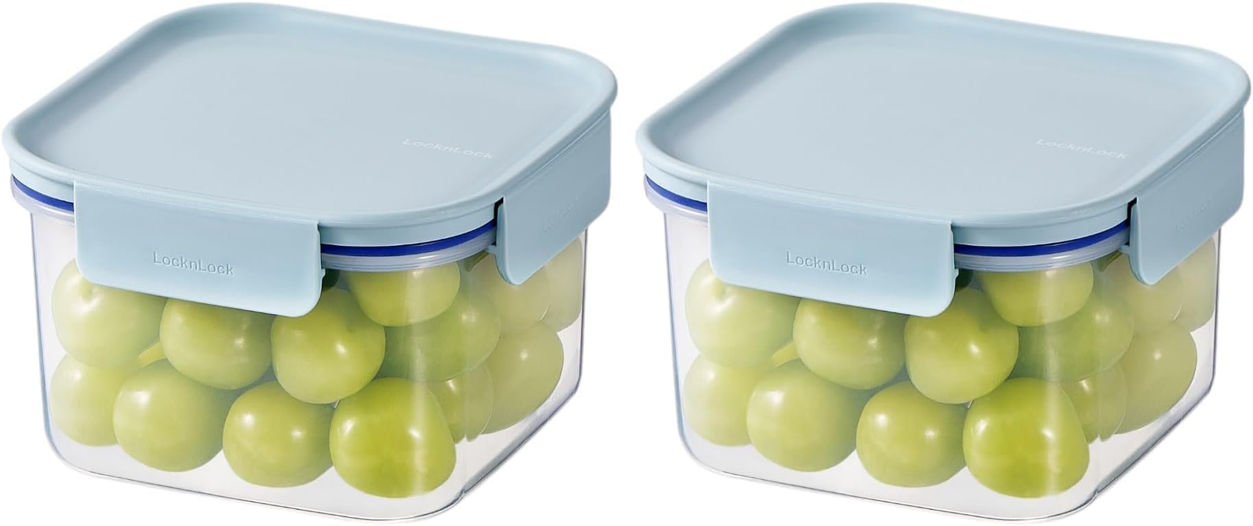 Classic Plus Square Food Container – 860ml Mint, 4-Side Locking, Stackable & Leakproof (Pack of 2)