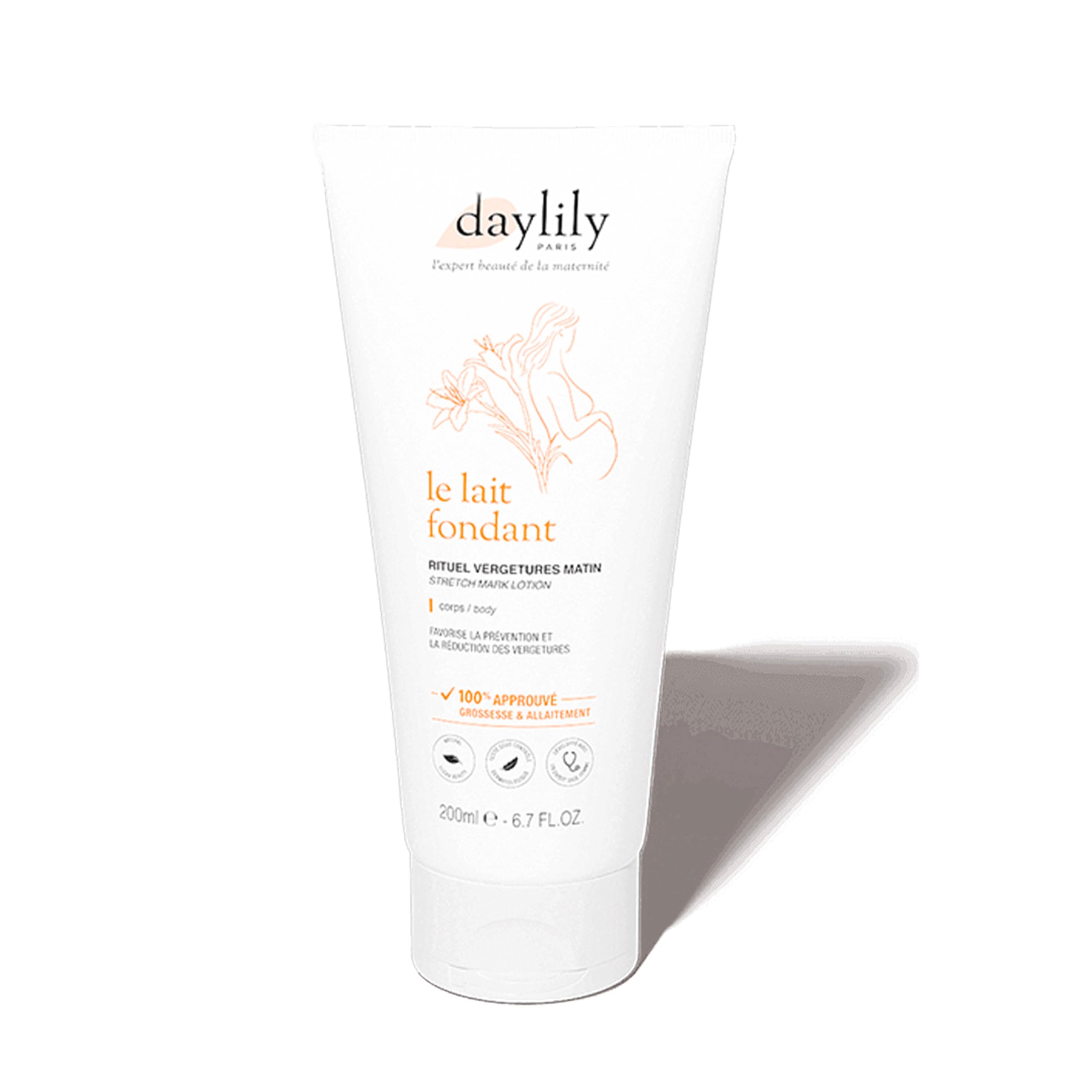 Daylily | Coffret Anti-Vergetures | Lait Fondant Rituel Vergetures Matin 200mL + Huile Sensorielle Rituel Vergetures soir 100mL | Hydrate et Nourrit la Peau | Végan & Cruelty Free | Fabriqué en France