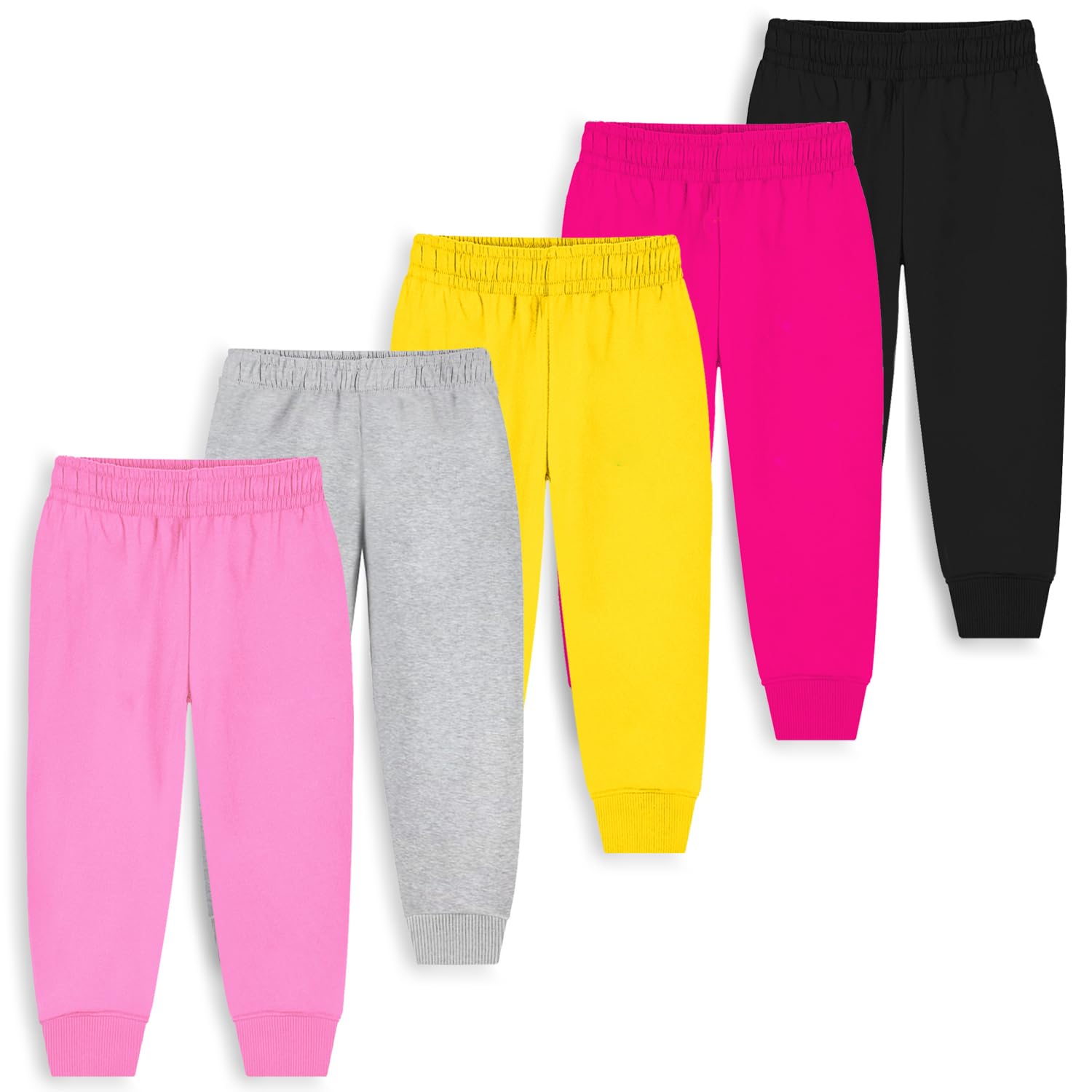 Trampoline Kids Cotton Blend Pyjamas | Bright Colors & Fun Prints | Ribbed Ankle Everyday Bottoms for Boys & Girls | Soft & Breathable Fabric for 5-6 Years Multicolour