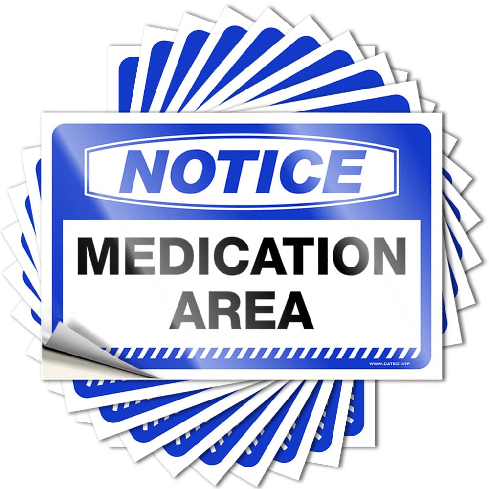 Notice Medication Area Quote Winter | Scented Accessories Removable Decal Pack(6X9CM)