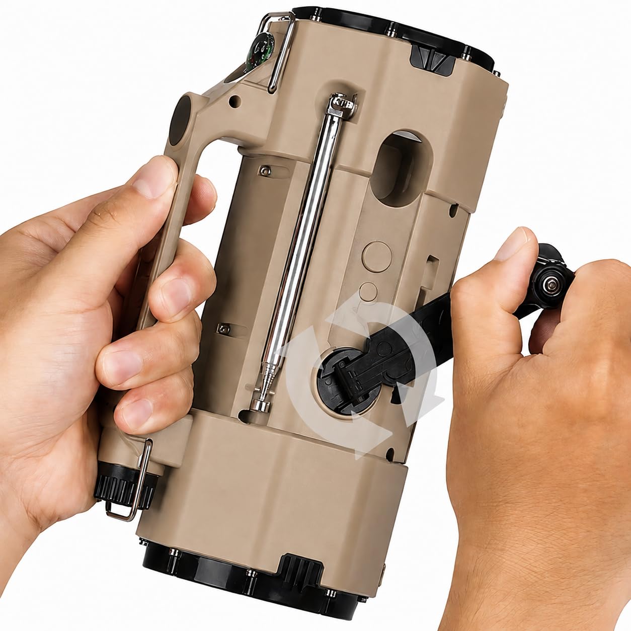 NOAA Emergency Radio - Hand Crank & Solar -6