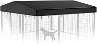 Vista 6 de PawGiant Reemplazo de la cubierta de la perrera para perros al aire libre, cubierta impermeable resistente a los rayos UV para recinto grande de 4 x